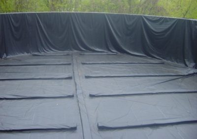 Completed tank liner solution